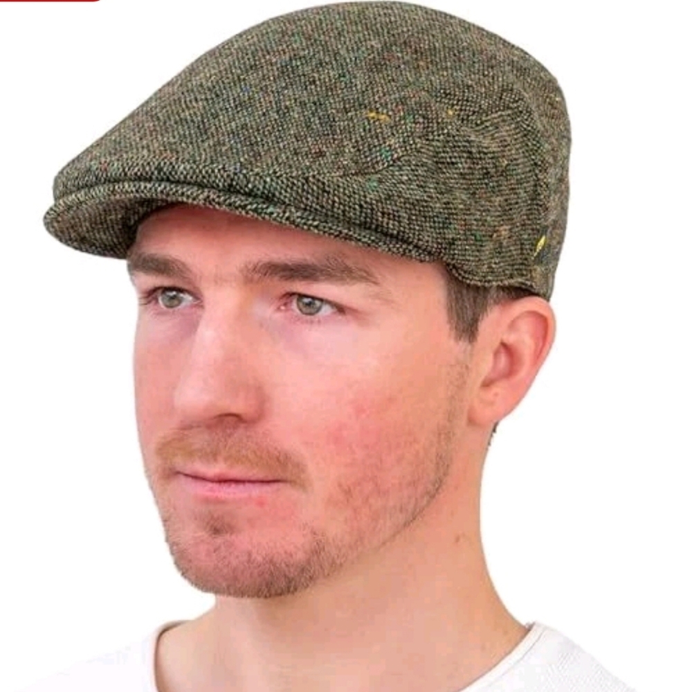 Classic Tweed Flat Cap in Green